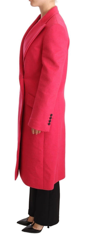 Rosafarbene zweireihige Trenchcoatjacke