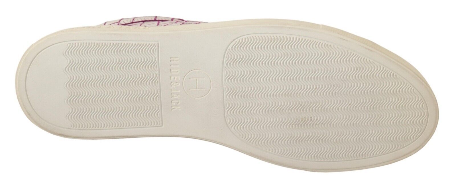 Lässige Schnürschuhe aus weißem Bordeauxleder