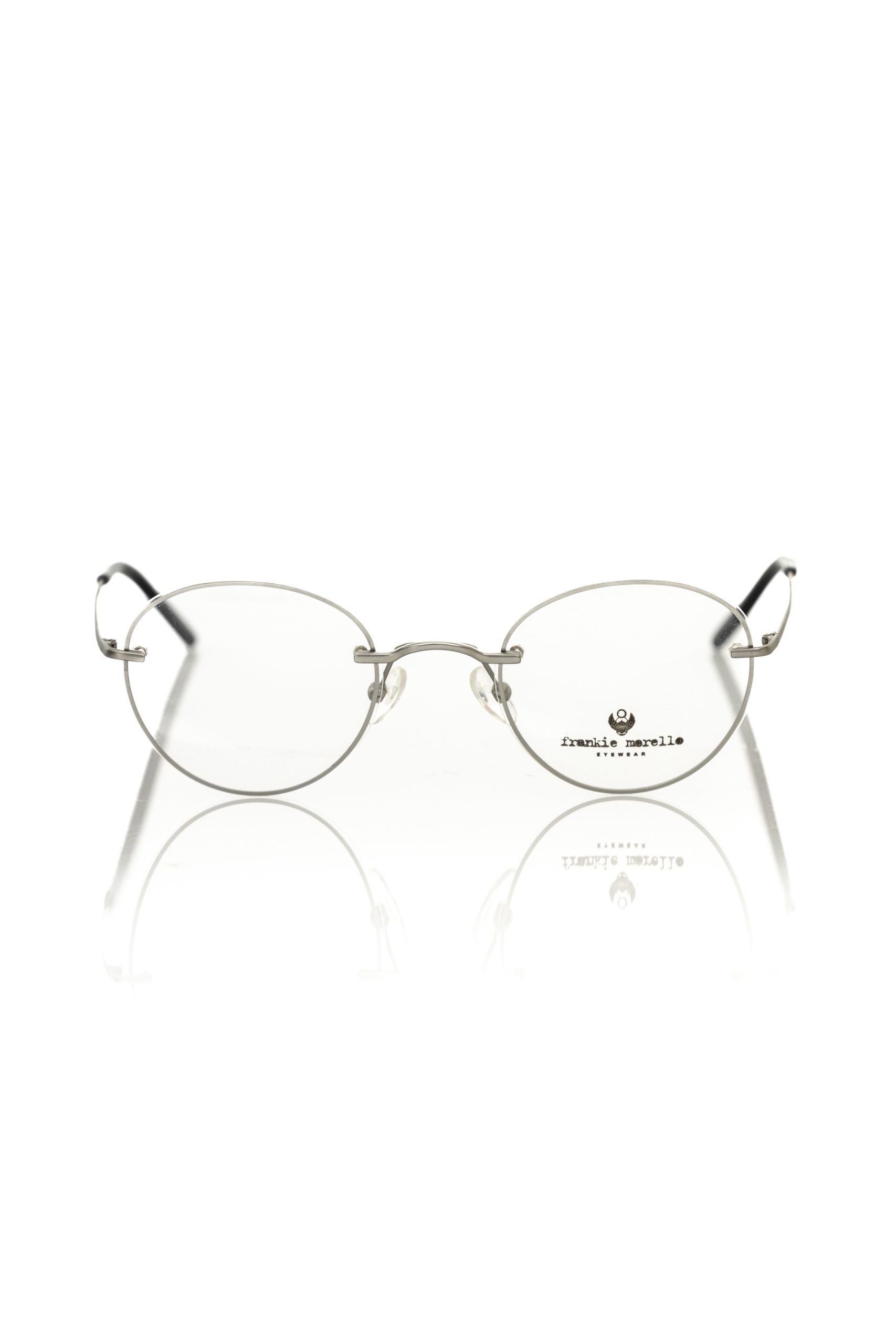 "Silbermetallic Unisex-Brillenrahmen"