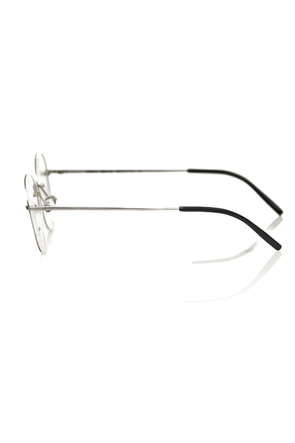 "Silbermetallic Unisex-Brillenrahmen"