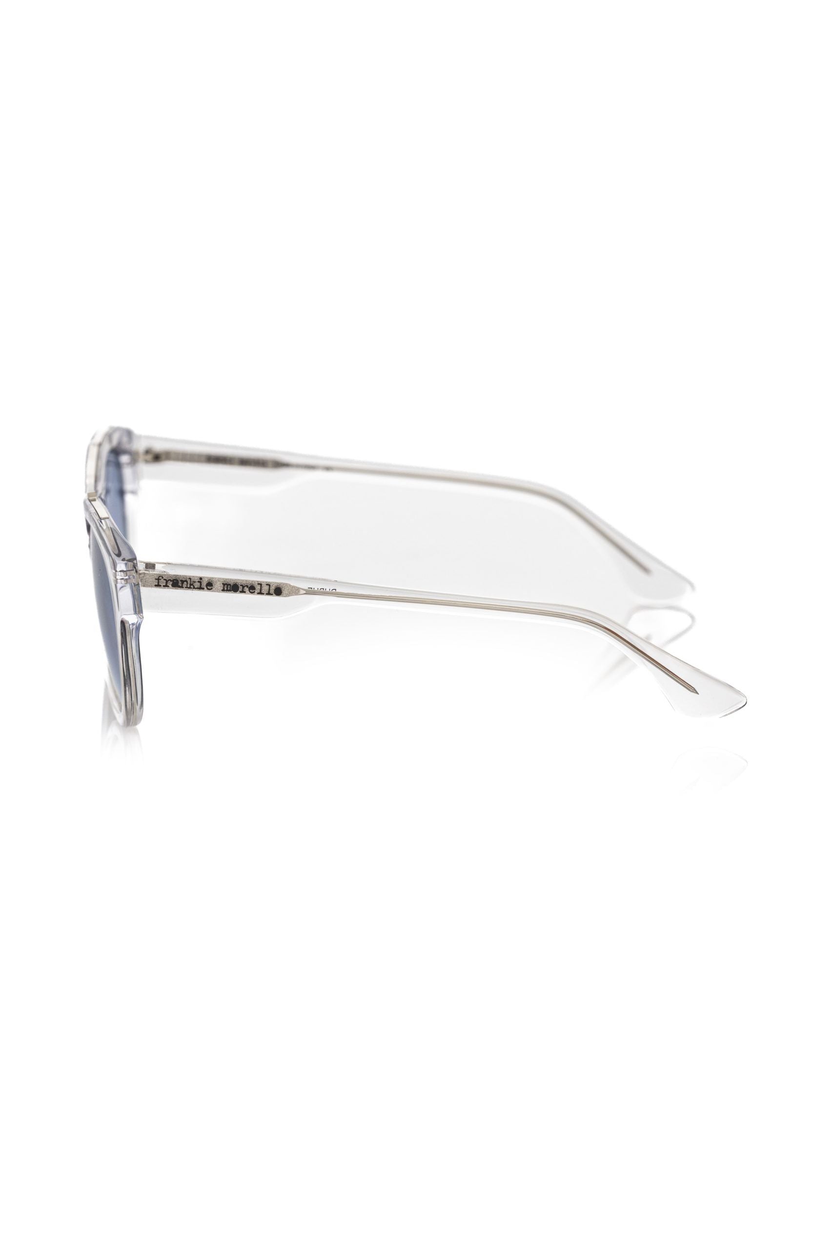 Weiße Acetat-Sonnenbrille für Herren