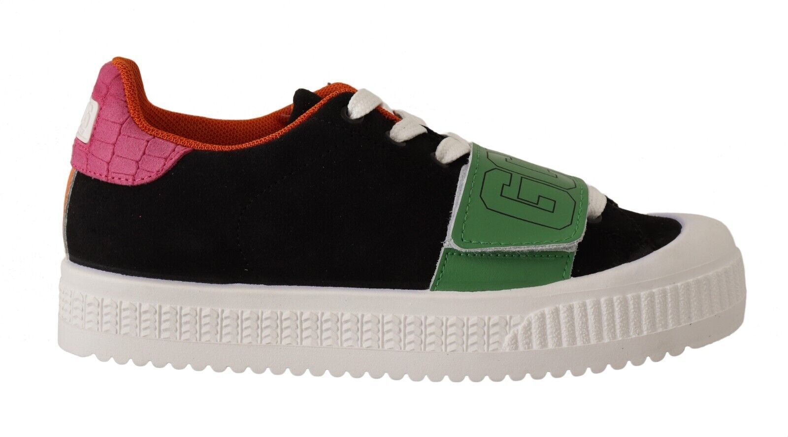 Mehrfarbige Wildleder Low Top Schnürschuhe für Damen
