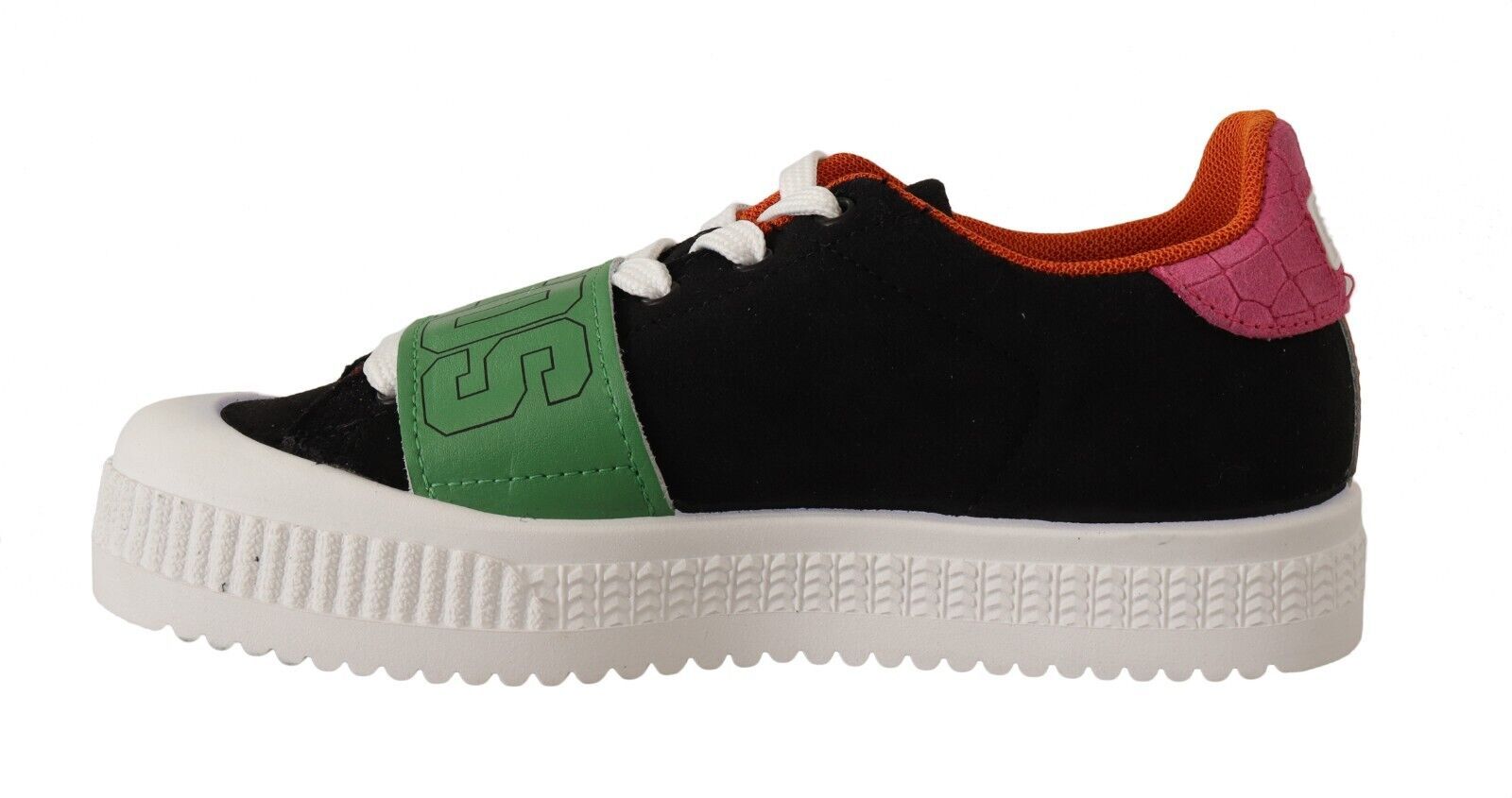 Mehrfarbige Wildleder Low Top Schnürschuhe für Damen