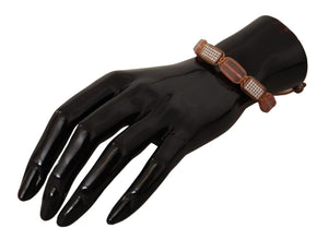 Verstellbares Armband mit mehrfarbigem Kristall-Logo