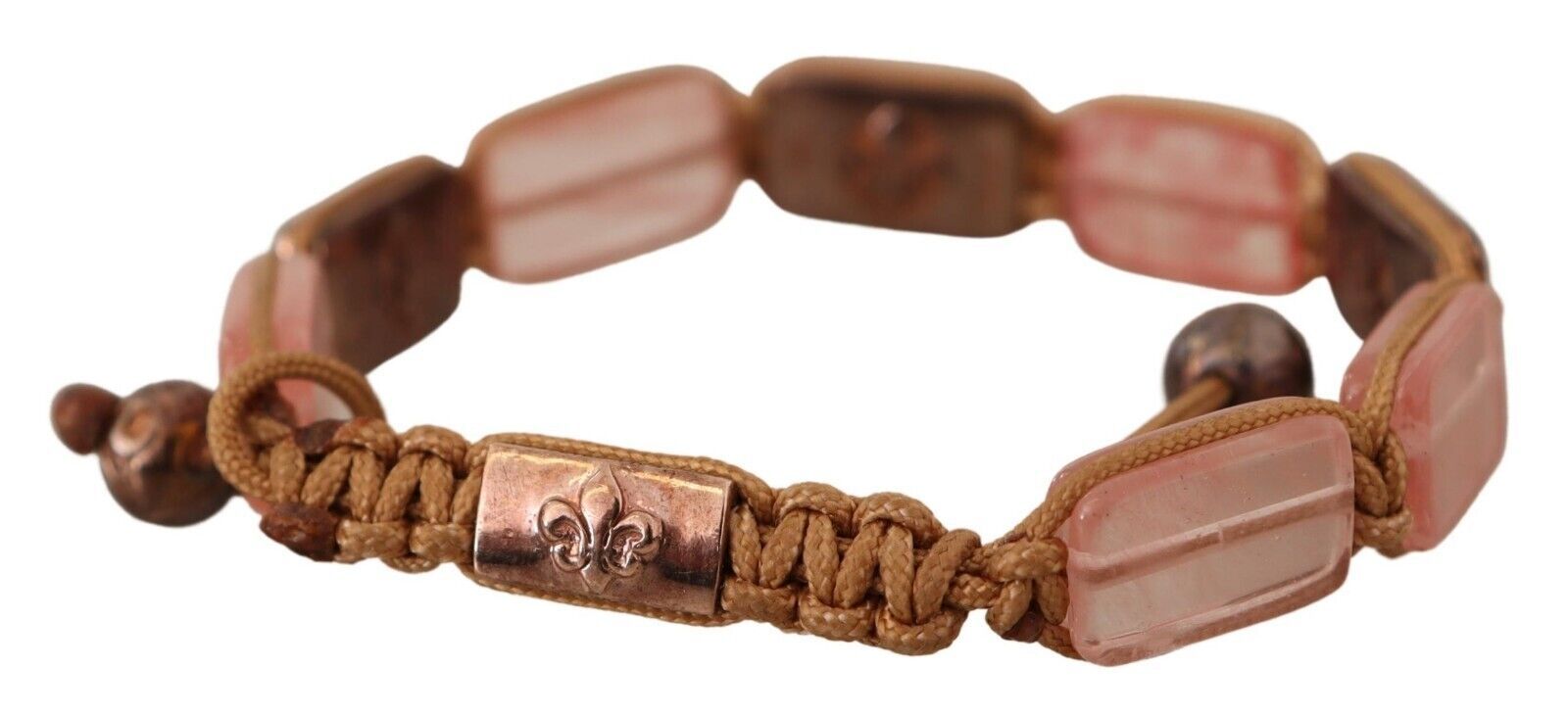 Verstellbares Armband mit mehrfarbigem Kristall-Logo