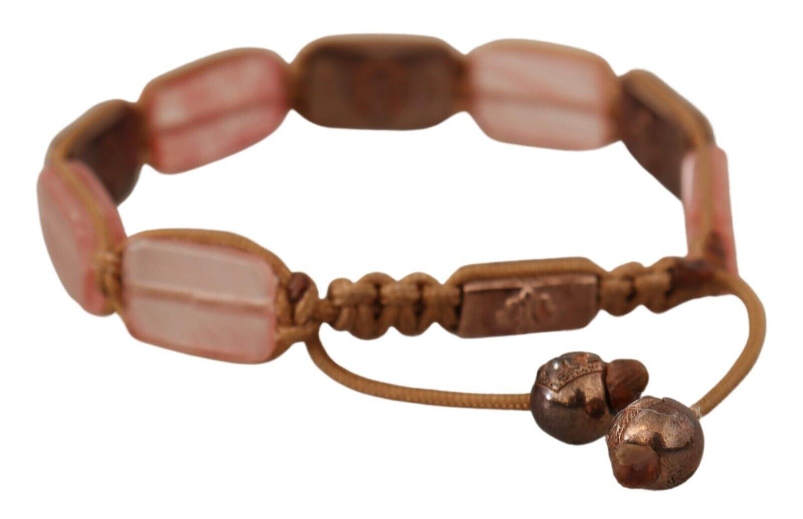 Verstellbares Armband mit mehrfarbigem Kristall-Logo