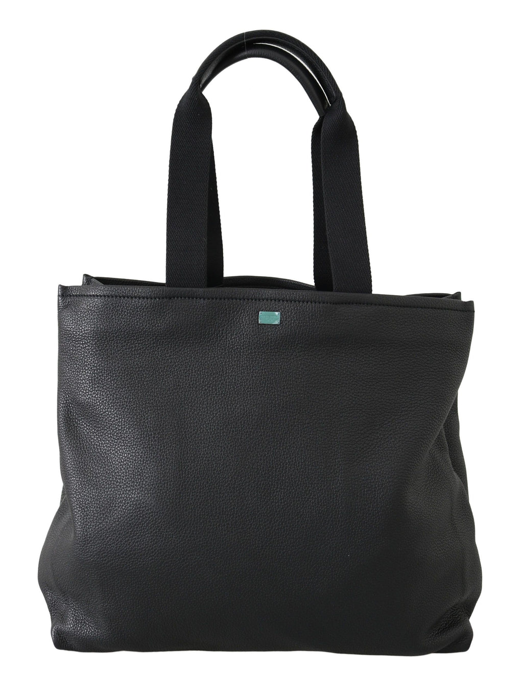 Schwarze Leder-Tragetasche für Reisen, Einkaufen und Fitnessstudio #DGFAMILY