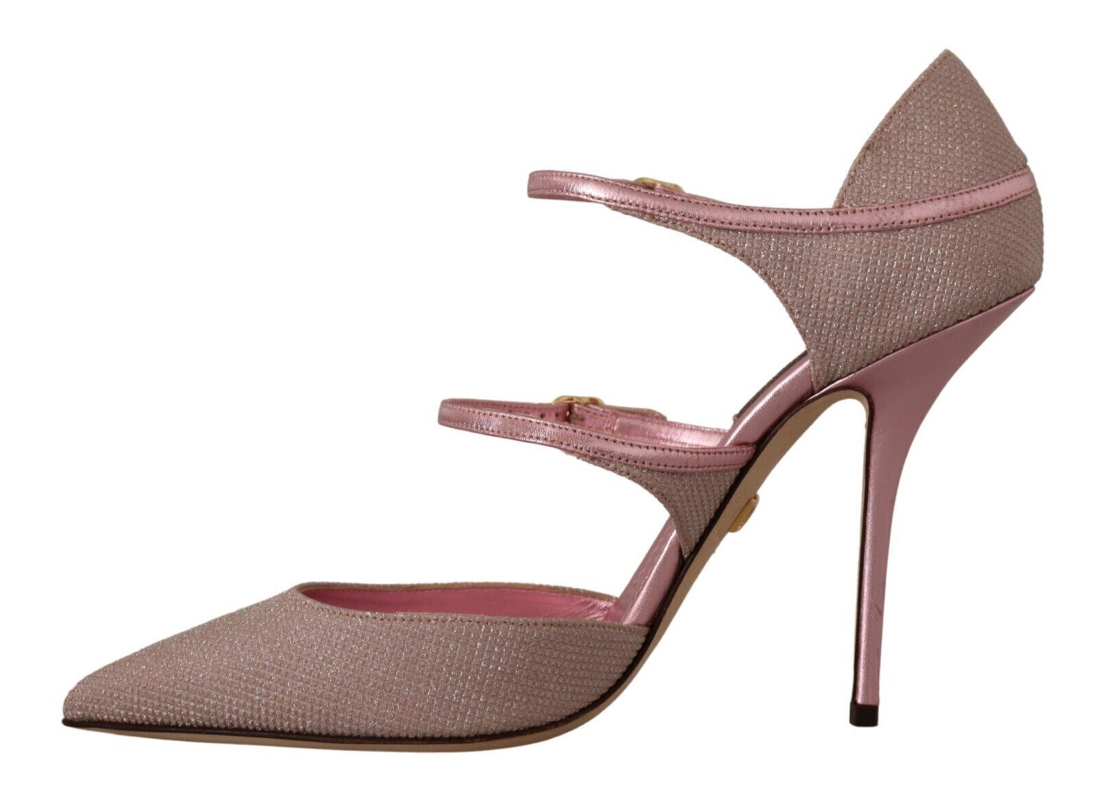 Pinke Mary-Jane-Sandalen mit Glitzer