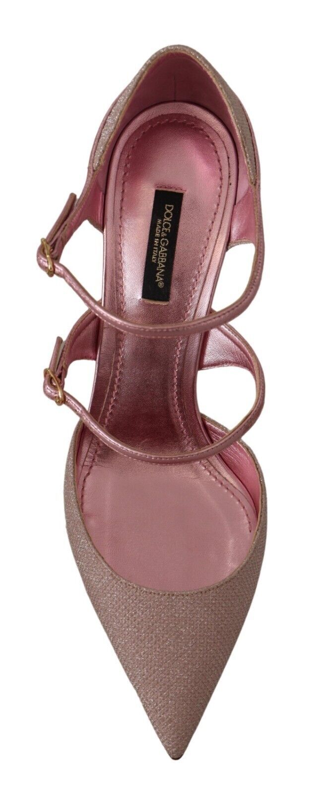 Pinke Mary-Jane-Sandalen mit Glitzer