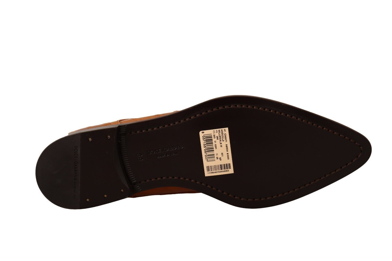 Braune formelle Schnürschuhe aus Aalleder
