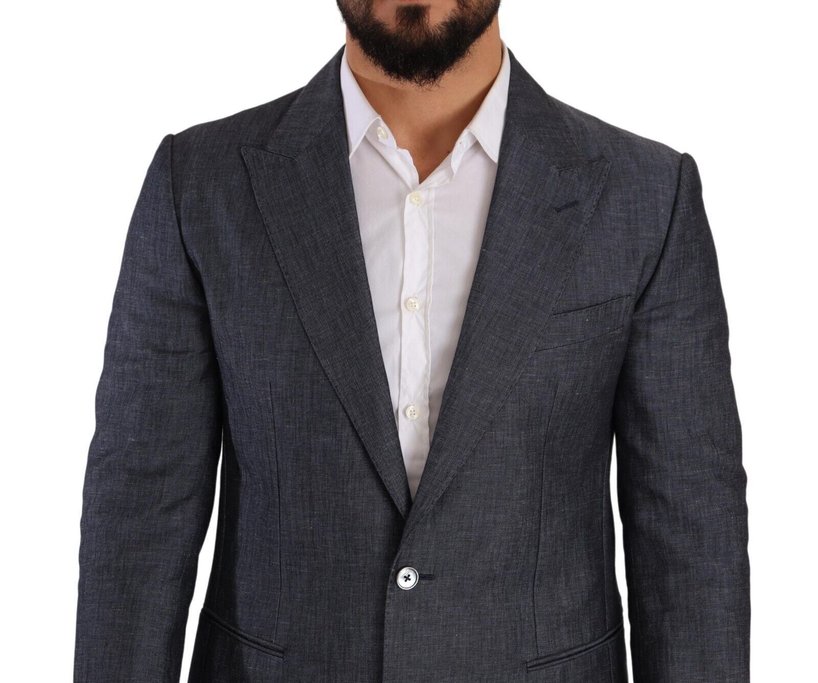 Blaue Leinen-Baumwolljacke TAORMINA Blazer