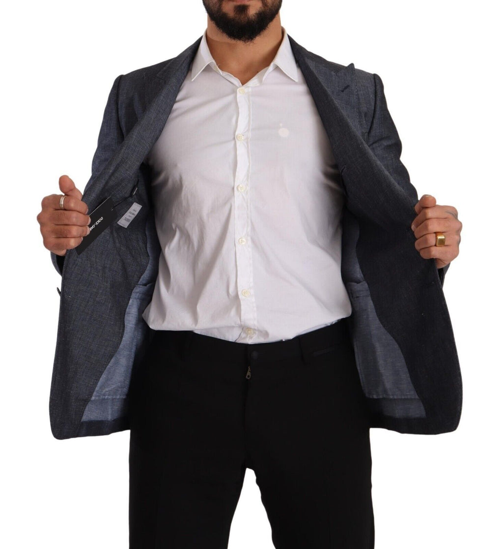 Blaue Leinen-Baumwolljacke TAORMINA Blazer