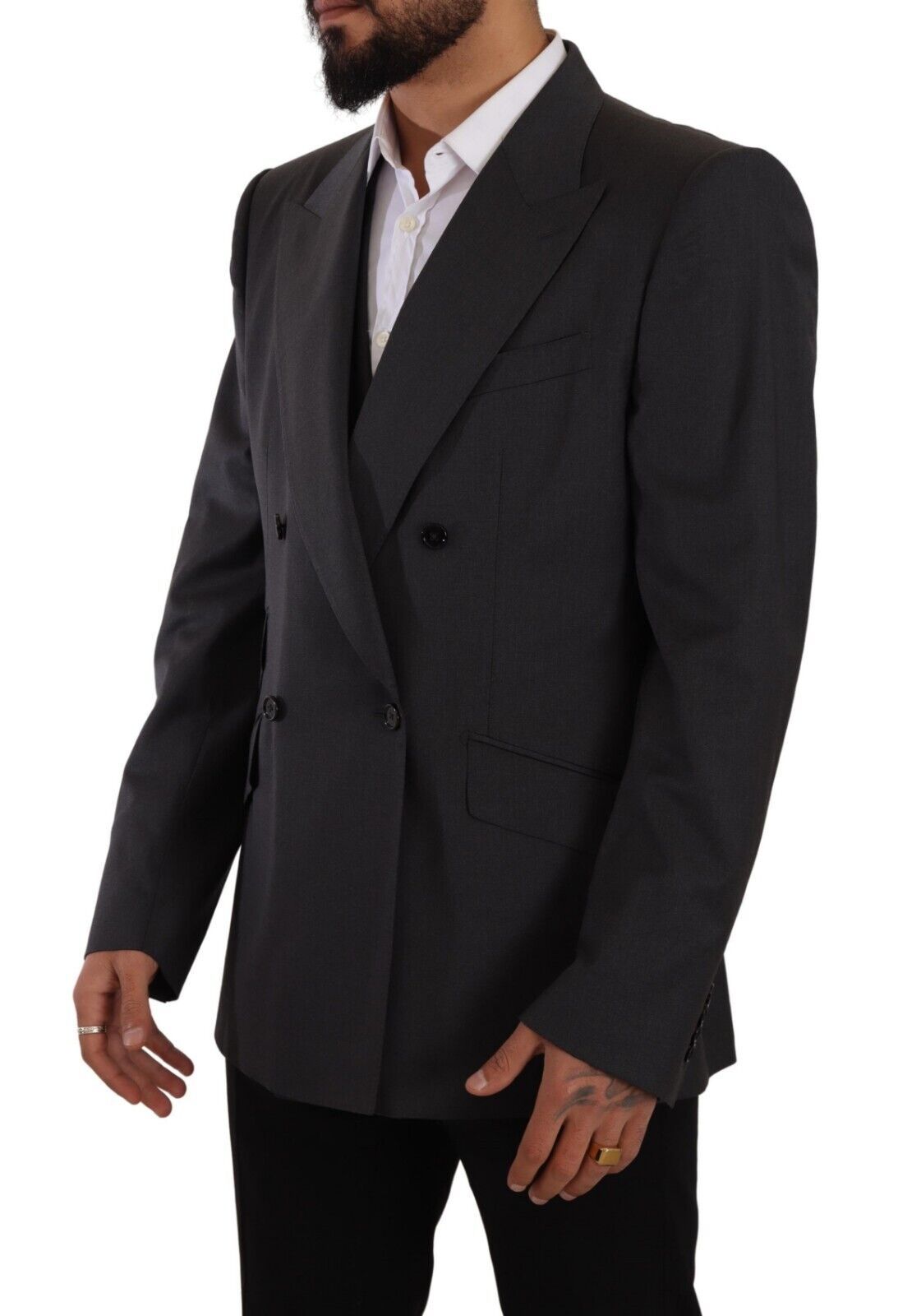 Grauer zweireihiger 2-teiliger SICILIA Blazer