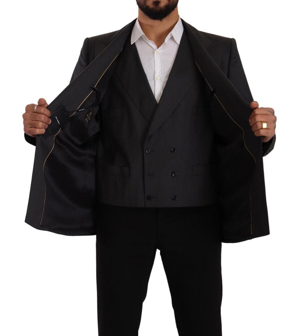 Grauer zweireihiger 2-teiliger SICILIA Blazer