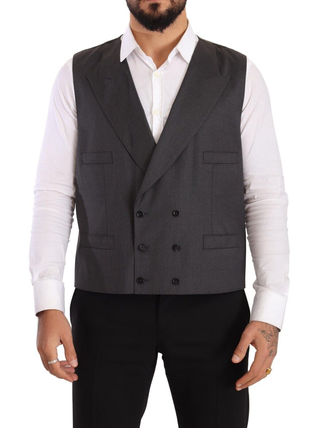 Grauer zweireihiger 2-teiliger SICILIA Blazer