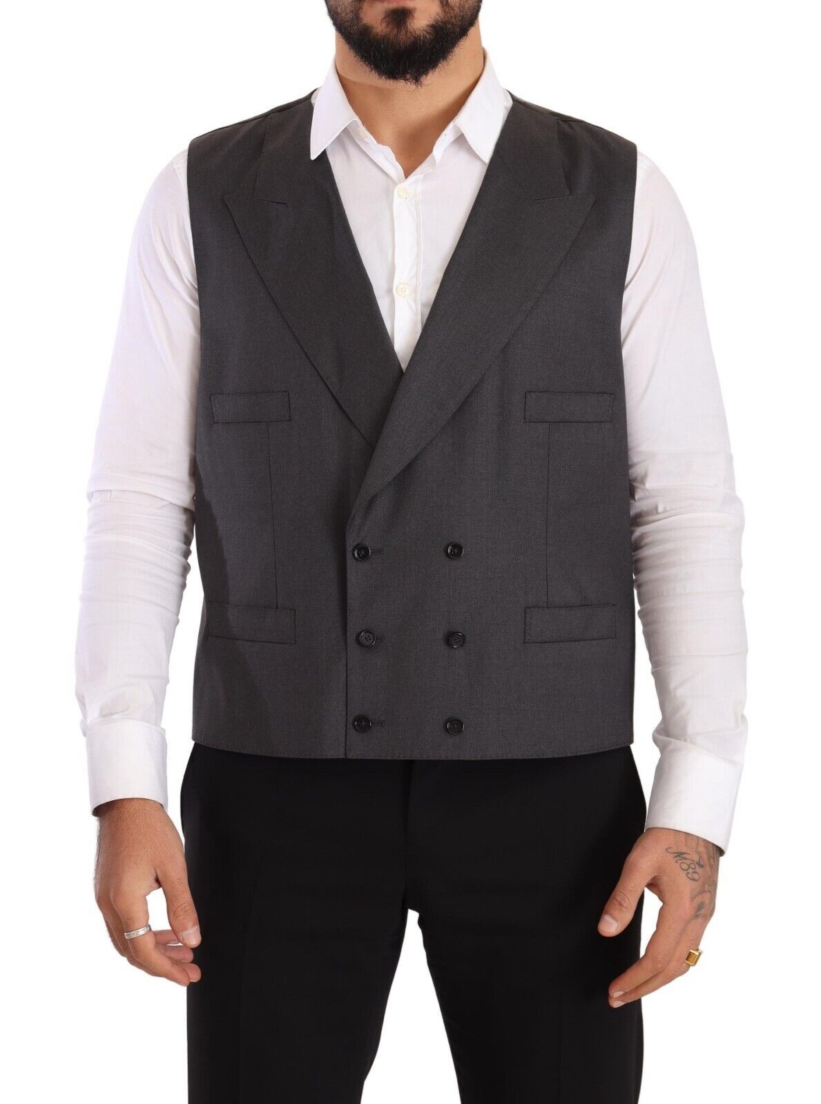 Grauer zweireihiger 2-teiliger SICILIA Blazer