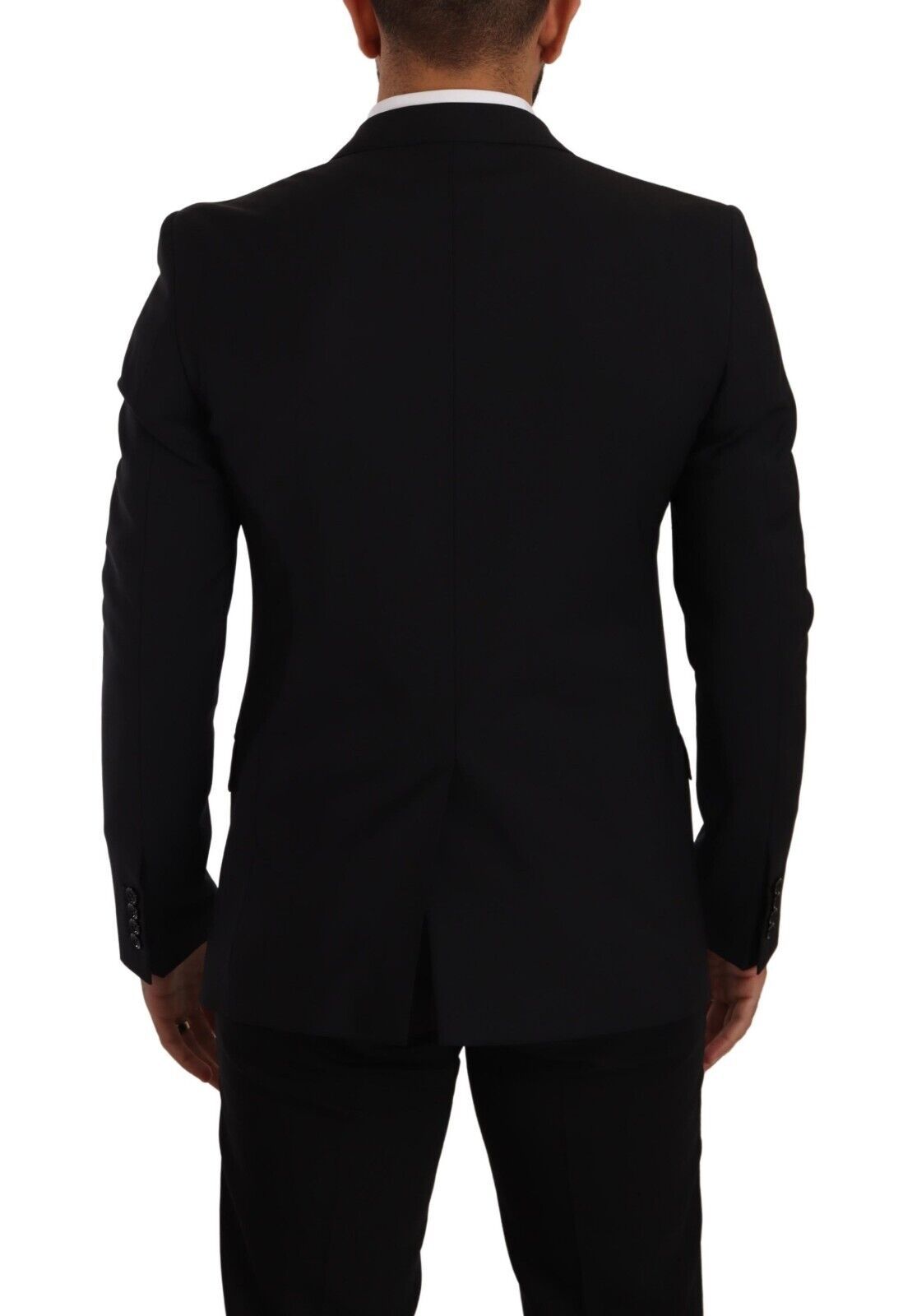 Schwarze Slim Fit Weste 2 Knopf MARTINI Blazer