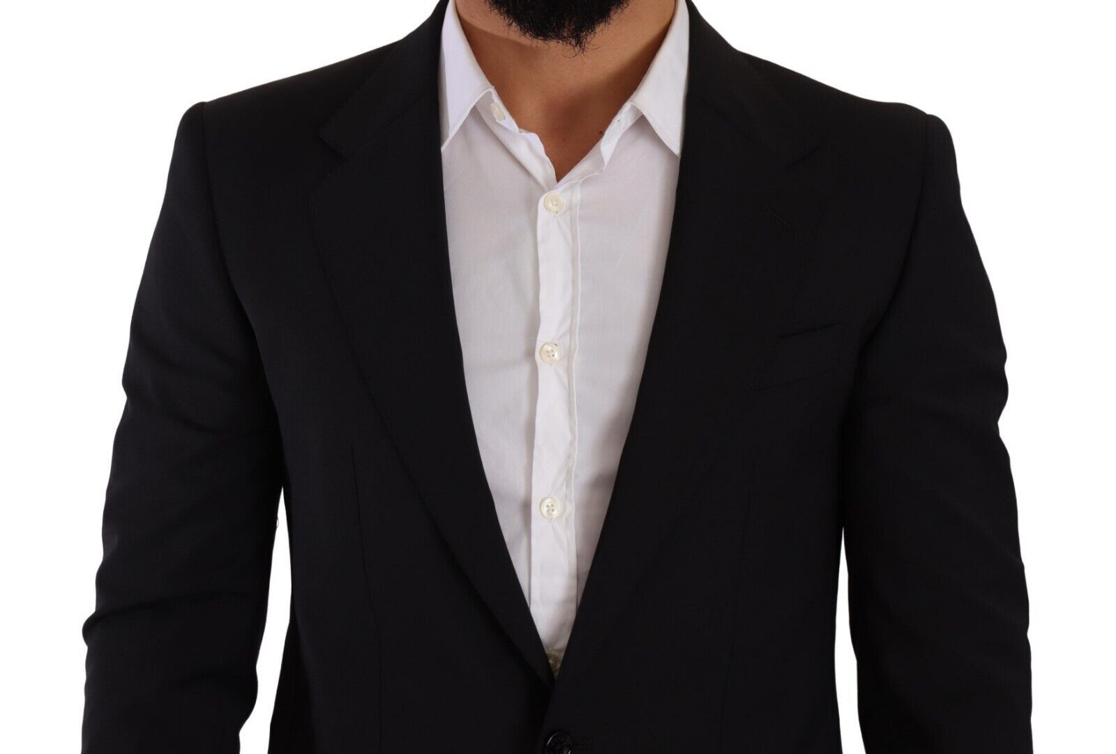 Schwarze Slim Fit Weste 2 Knopf MARTINI Blazer