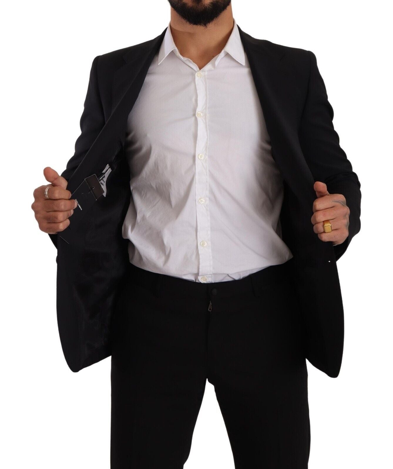 Schwarze Slim Fit Weste 2 Knopf MARTINI Blazer