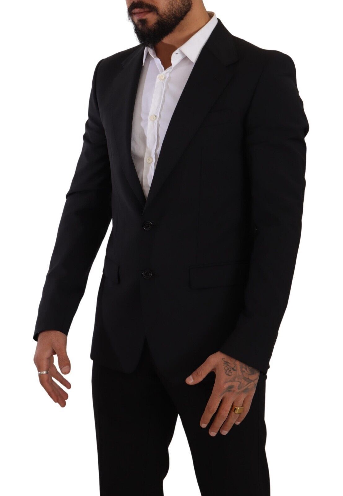 Schwarze Slim Fit Weste 2 Knopf MARTINI Blazer