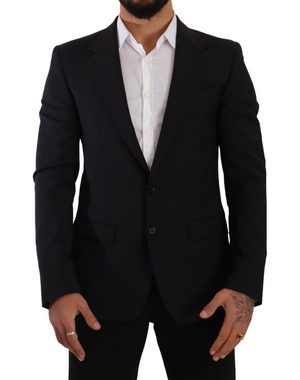Schwarze Slim Fit Weste 2 Knopf MARTINI Blazer