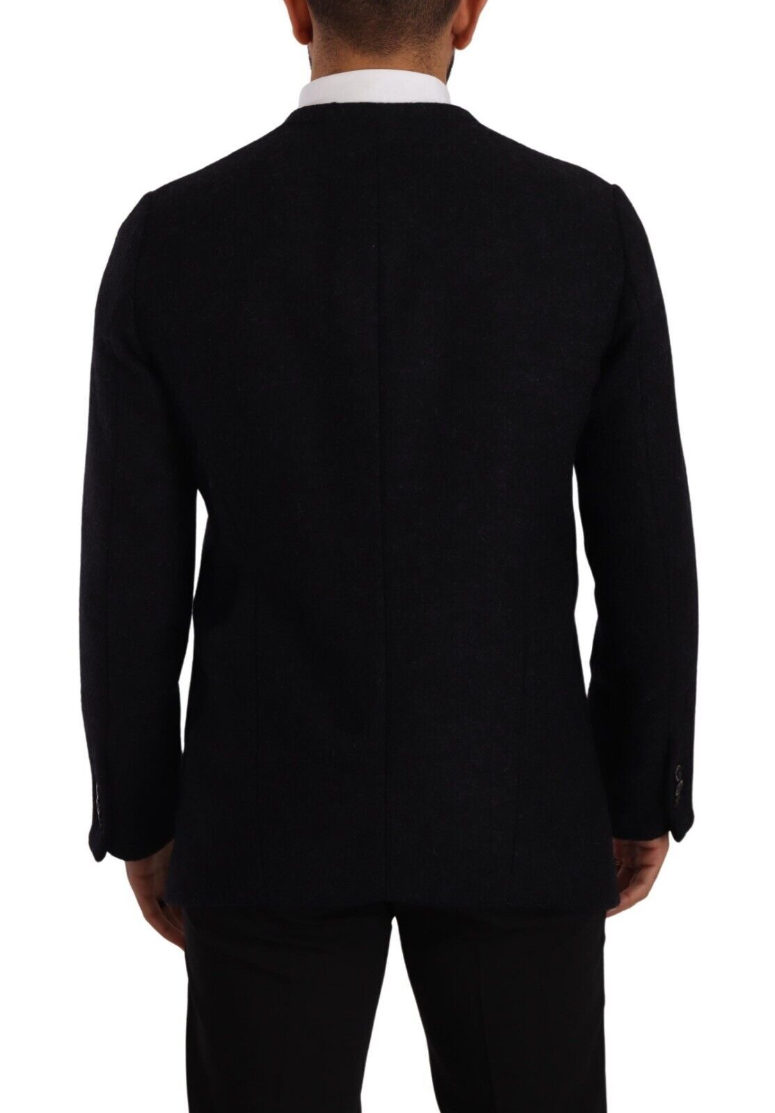 Graue Alpaka Button Down Herren Manteljacke
