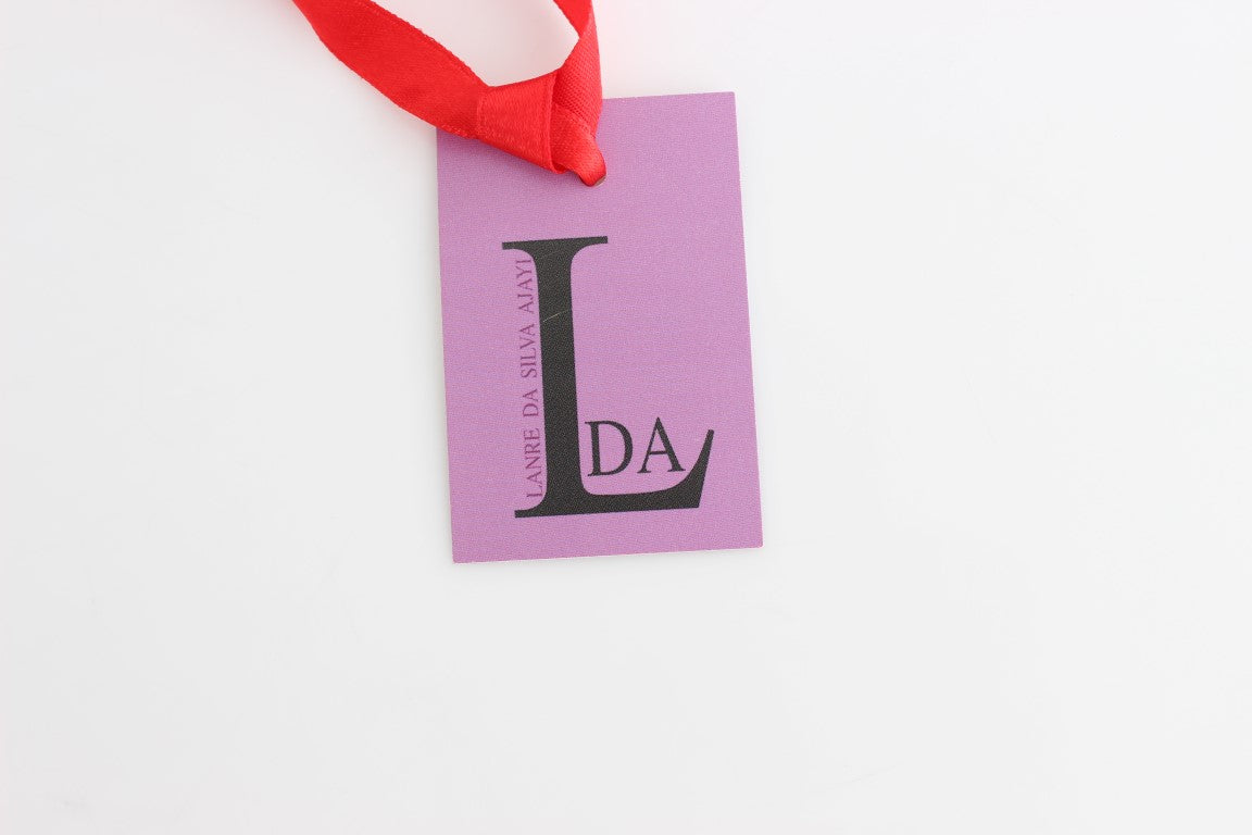 Mehrfarbiges Etuikleid aus Organza