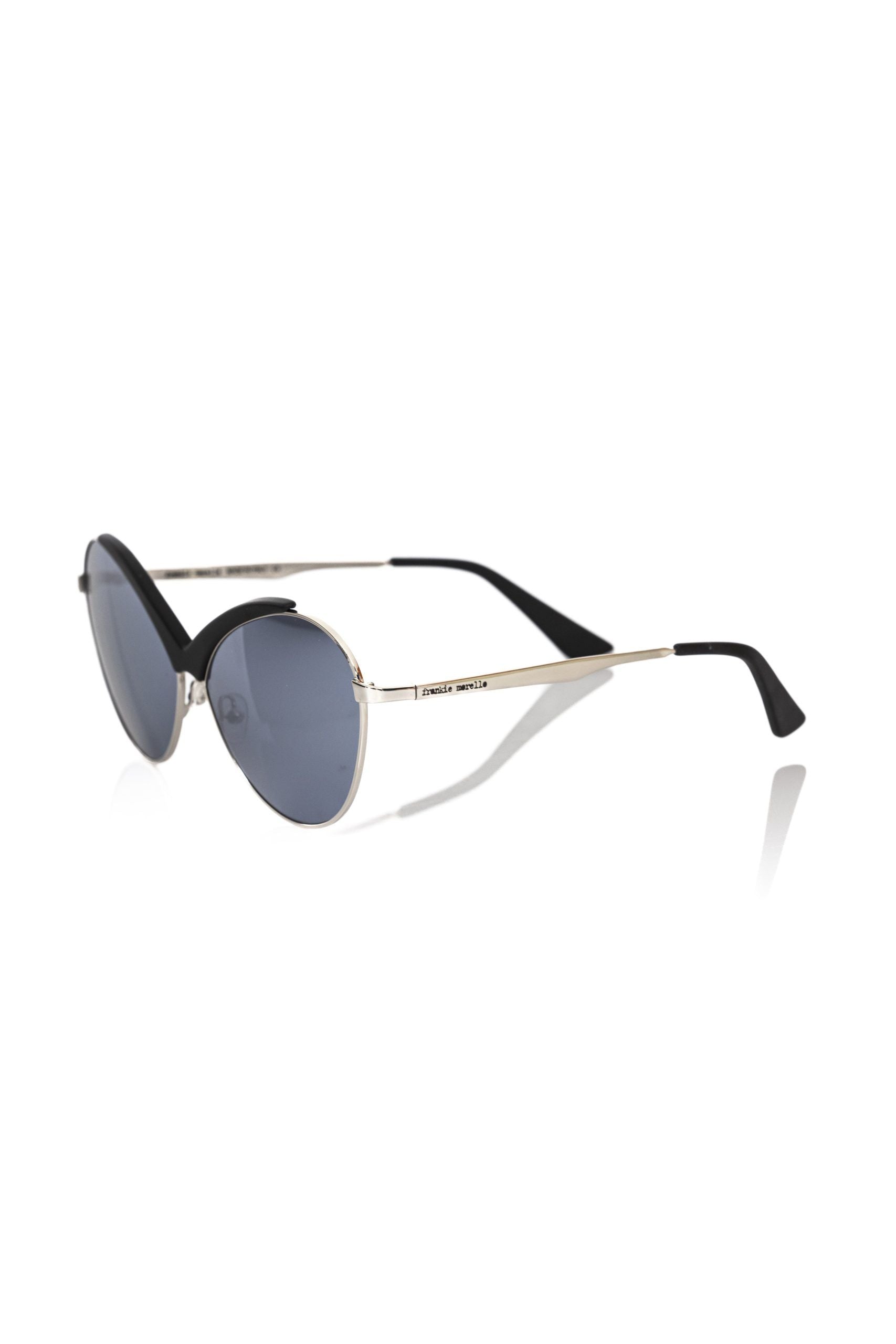 Frankie Morello Black Metallic Fiber Women's Sunglasses