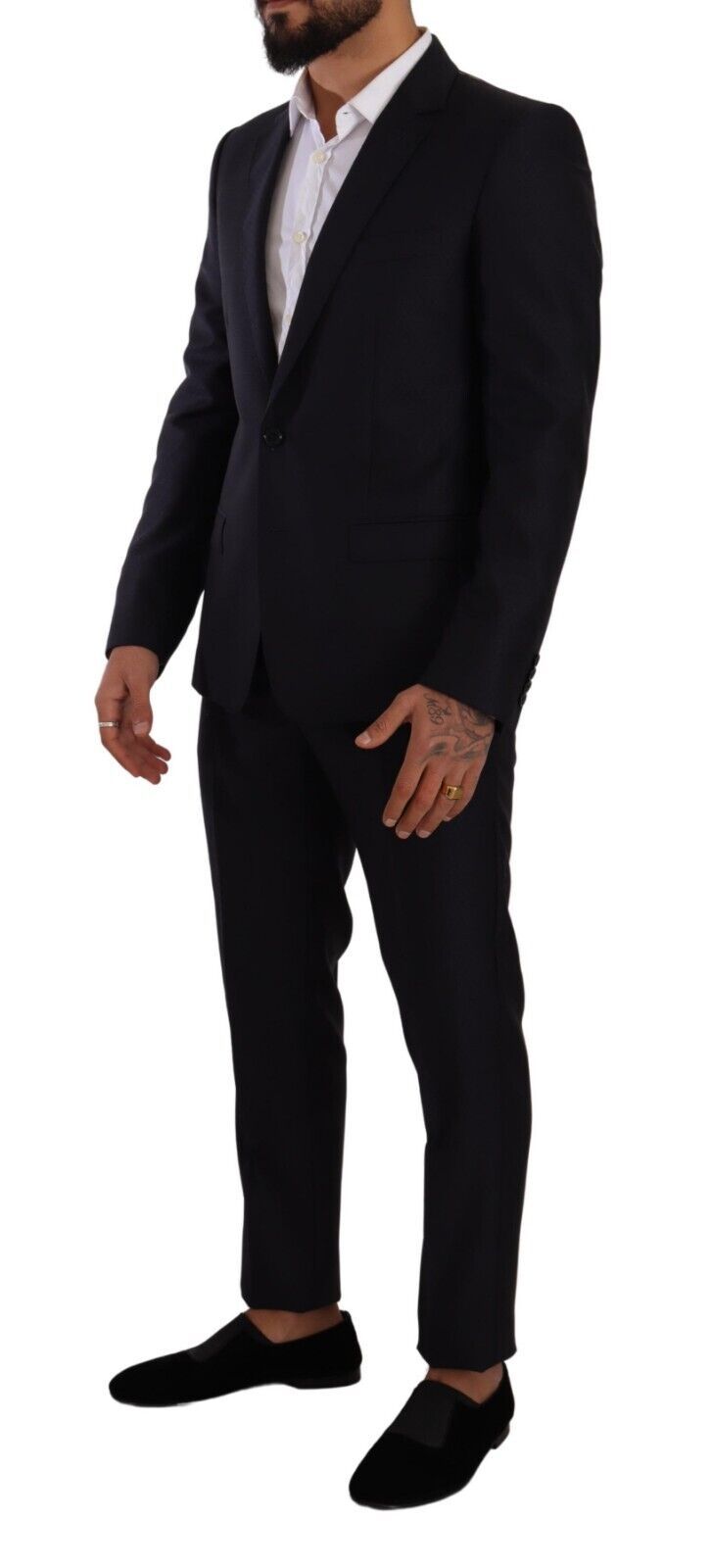 Blauer MARTINI Slim Fit 2-teiliger Mantelanzug