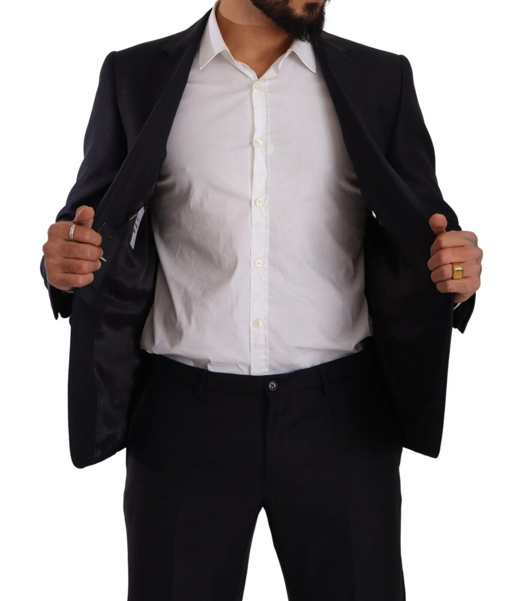 Blauer MARTINI Slim Fit 2-teiliger Mantelanzug