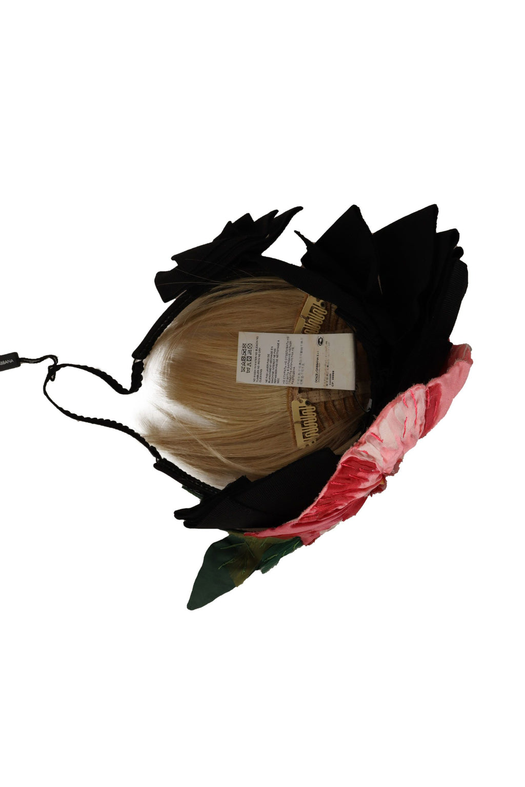 Schwarzes Seiden-Weißhaar-Parrucchiera-Diadem-Stirnband