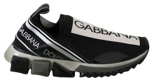 Schwarz-weiße SORRENTO Sport-Stretch-Sneaker