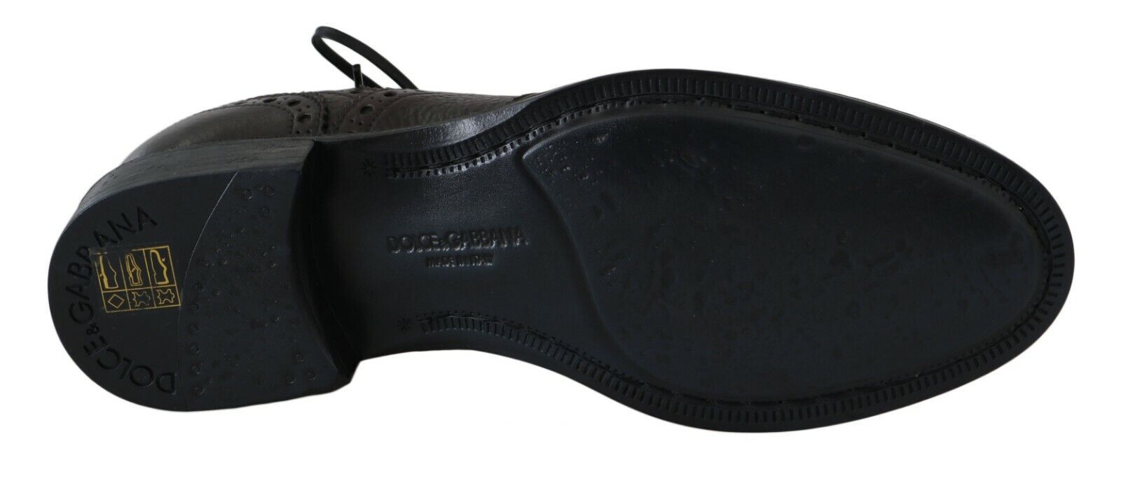 Braune Derby-Schuhe aus Leder mit Flügelkappe