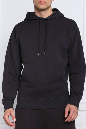 Elegantes dunkelblaues Kapuzensweatshirt aus Baumwolle