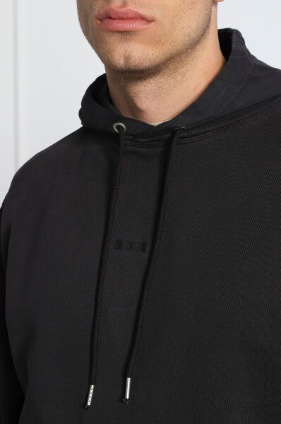 Elegantes dunkelblaues Kapuzensweatshirt aus Baumwolle