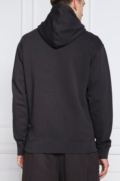 Elegantes dunkelblaues Kapuzensweatshirt aus Baumwolle