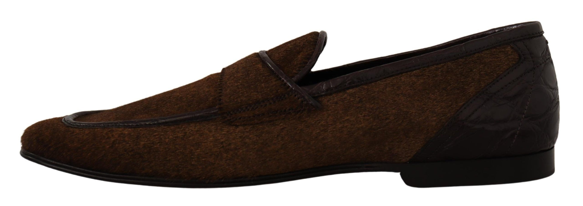 Schuhe Kleid Loafers Braun Leder Slip Schuhe