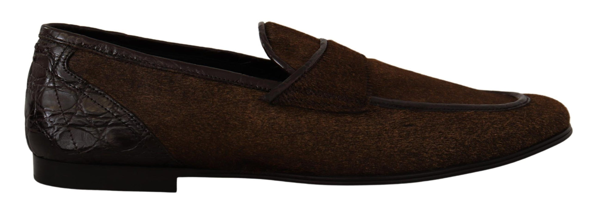 Schuhe Kleid Loafers Braun Leder Slip Schuhe