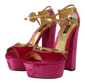 Rosa Samt Kristall Knöchelriemen Sandalen Schuhe
