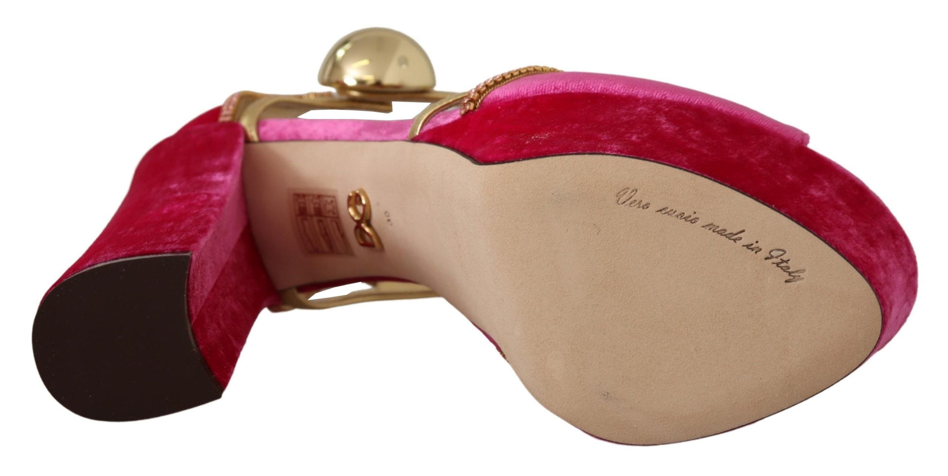 Rosa Samt Kristall Knöchelriemen Sandalen Schuhe