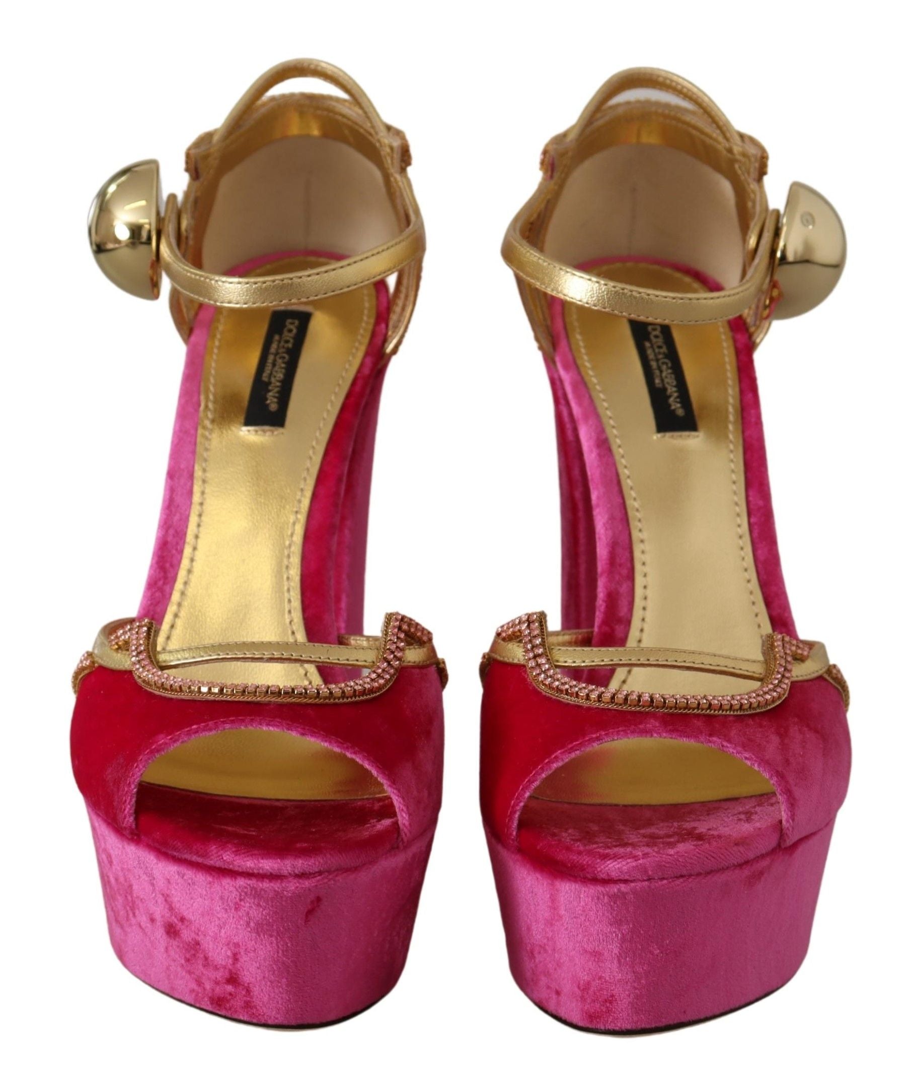 Rosa Samt Kristall Knöchelriemen Sandalen Schuhe