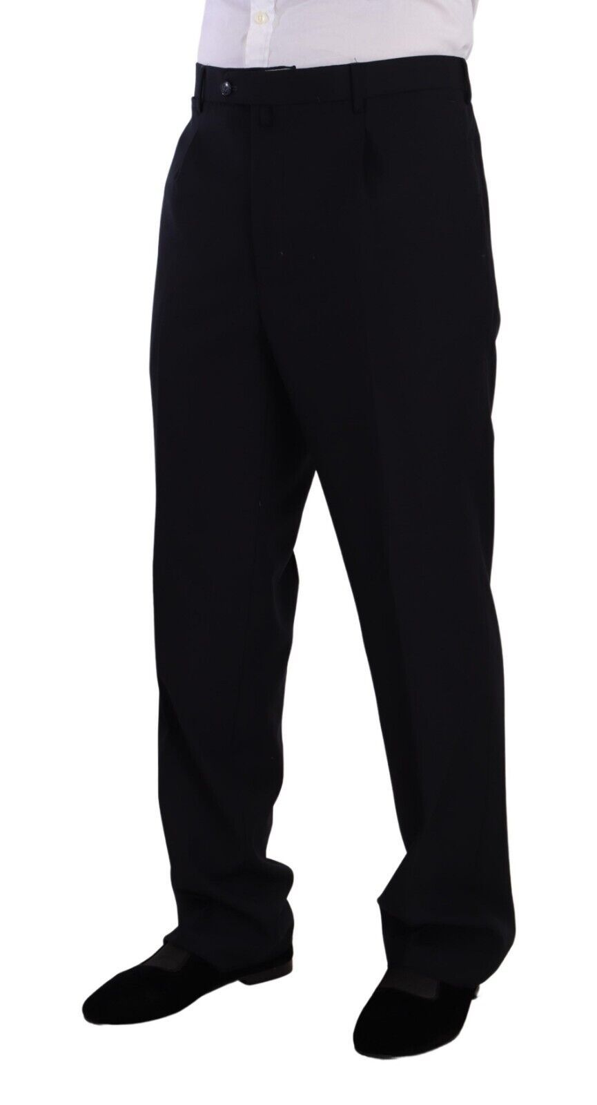 Domenico Tagliente Blue Polyester Single Breasted Formal Suit