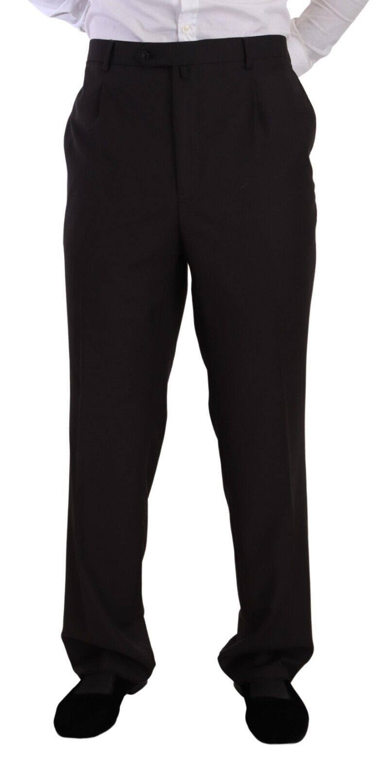 Domenico Tagliente Gray Polyester Single Breasted Formal Suit