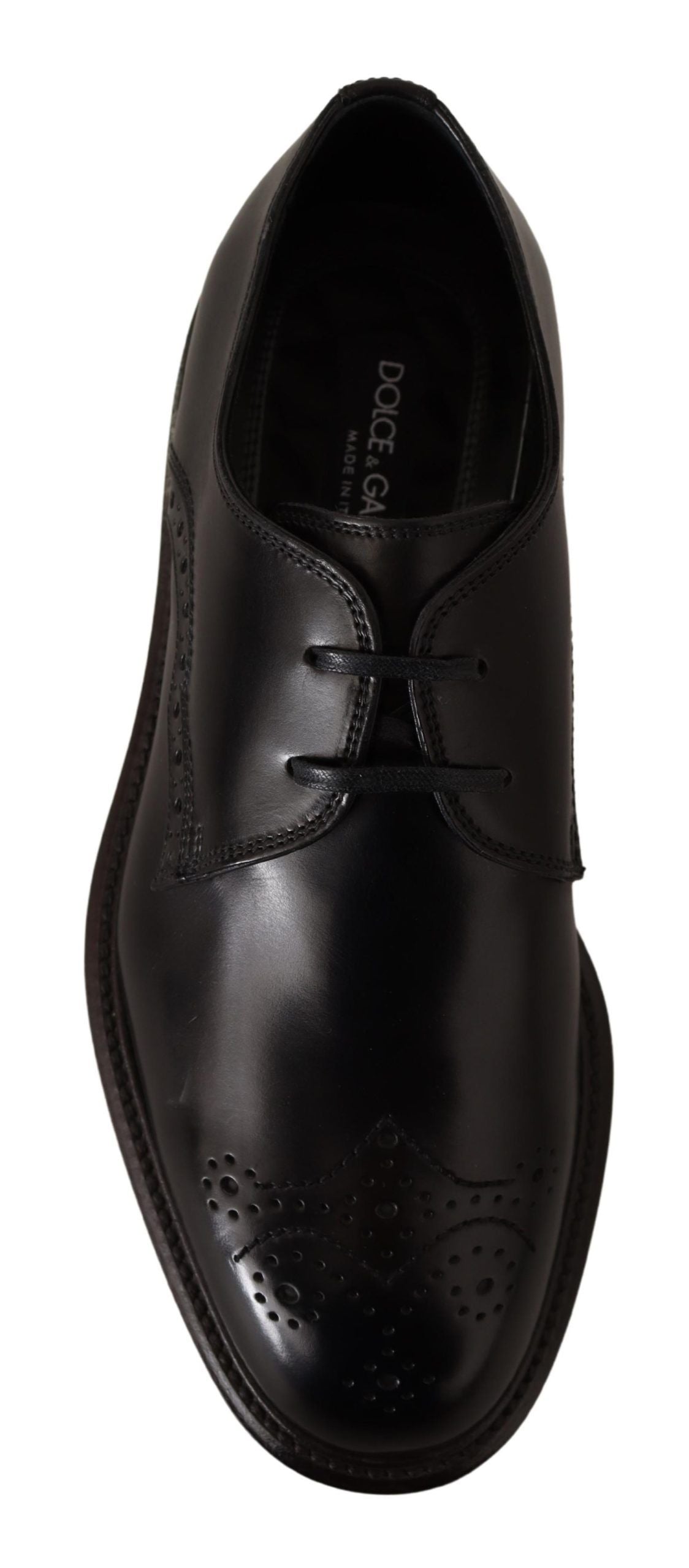 Schwarze formelle Derby-Schuhe aus Leder