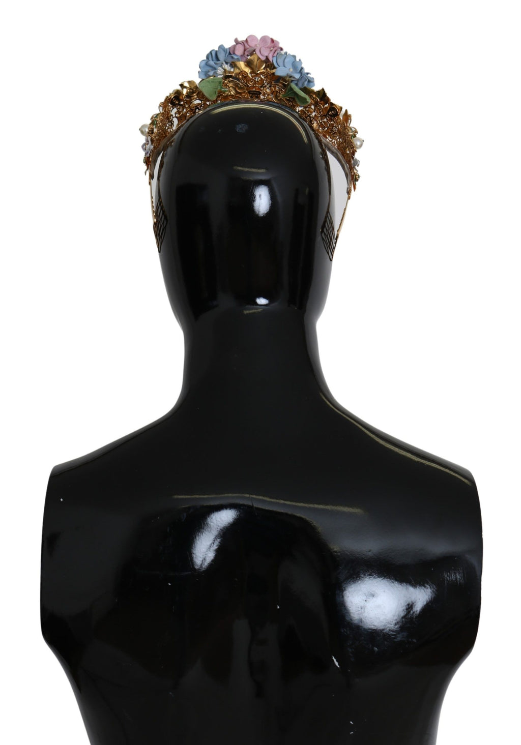Gold Kristall Lila Hortensia Stirnband Krone Diadem