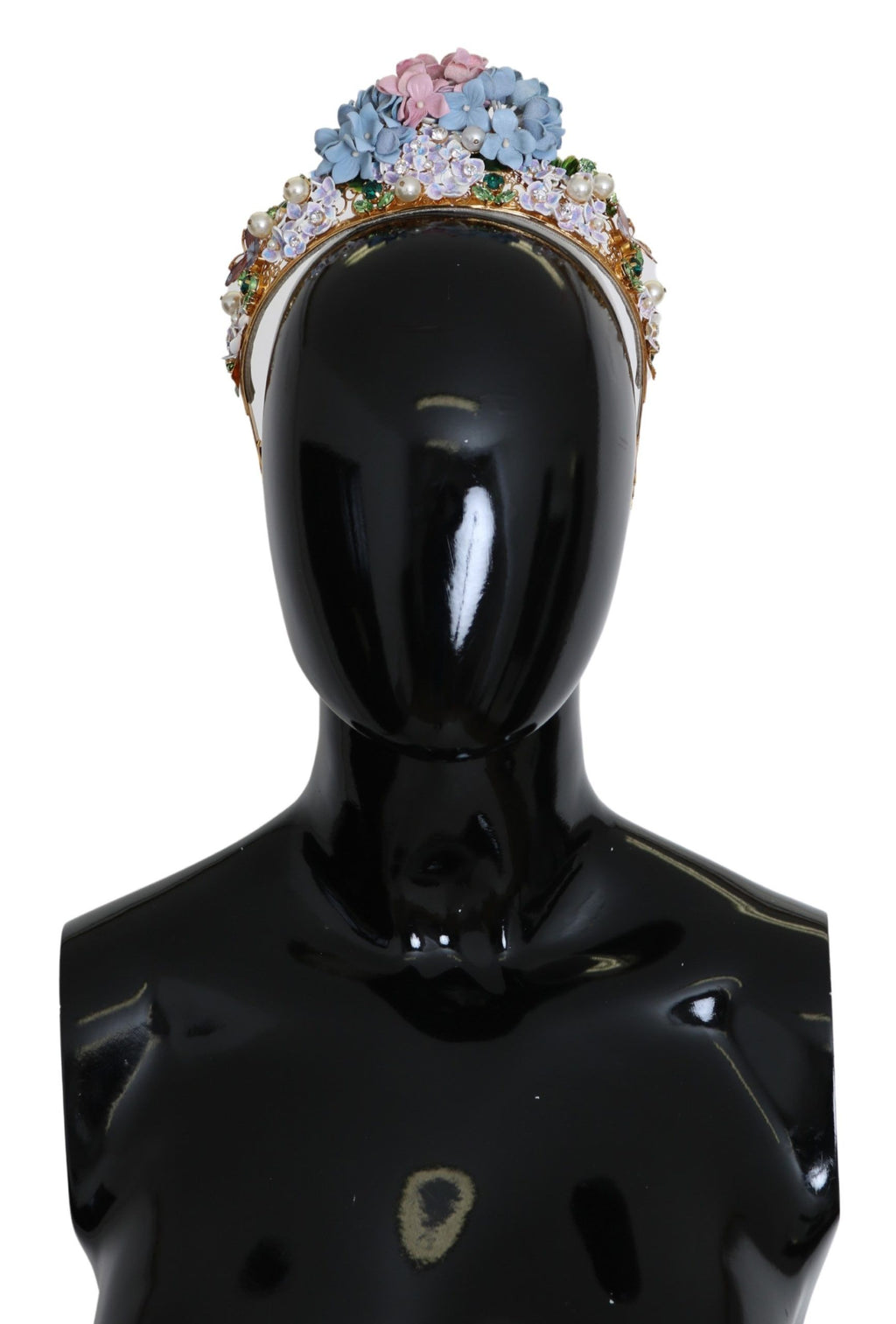 Gold Kristall Lila Hortensia Stirnband Krone Diadem