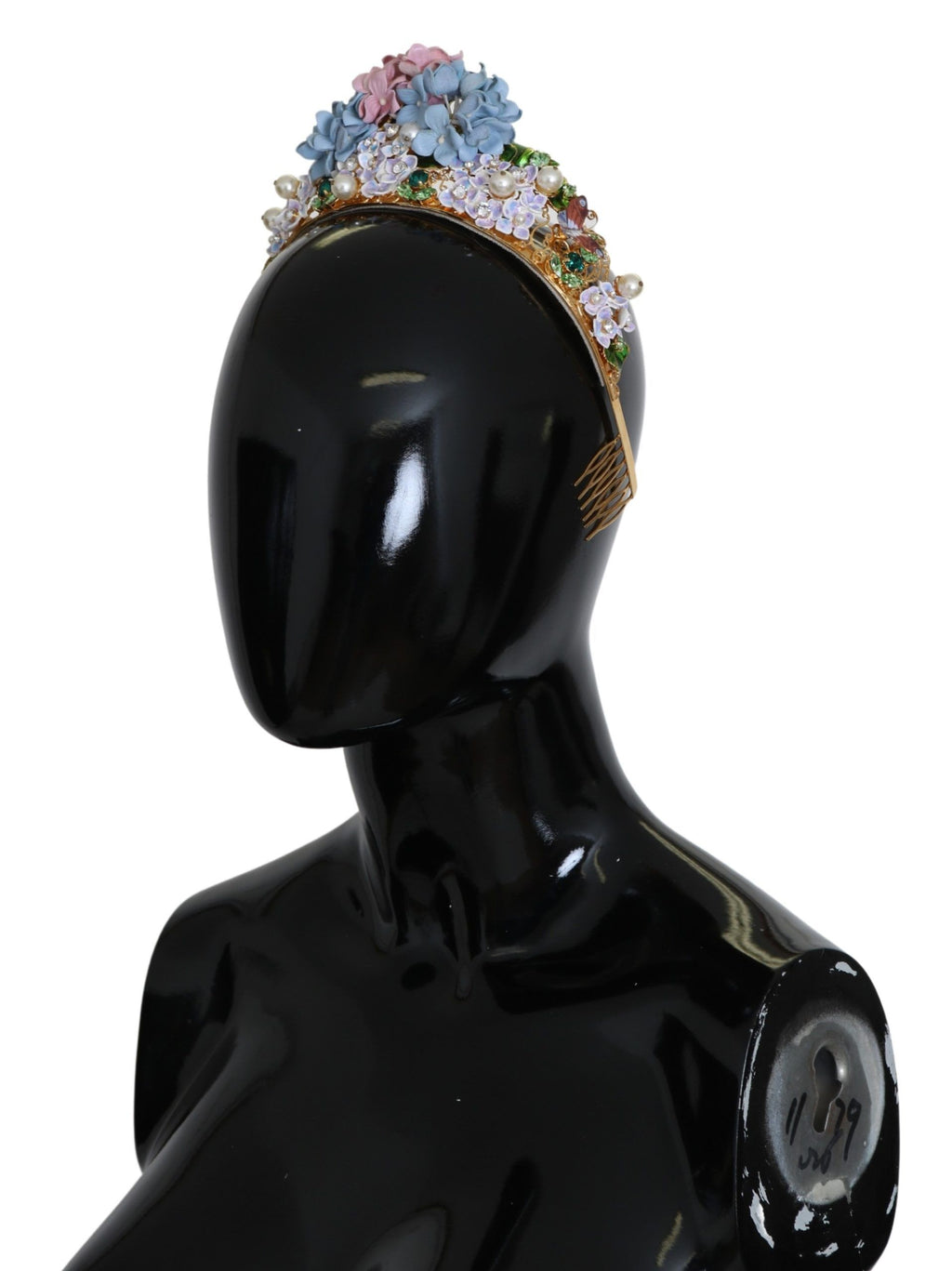 Gold Kristall Lila Hortensia Stirnband Krone Diadem