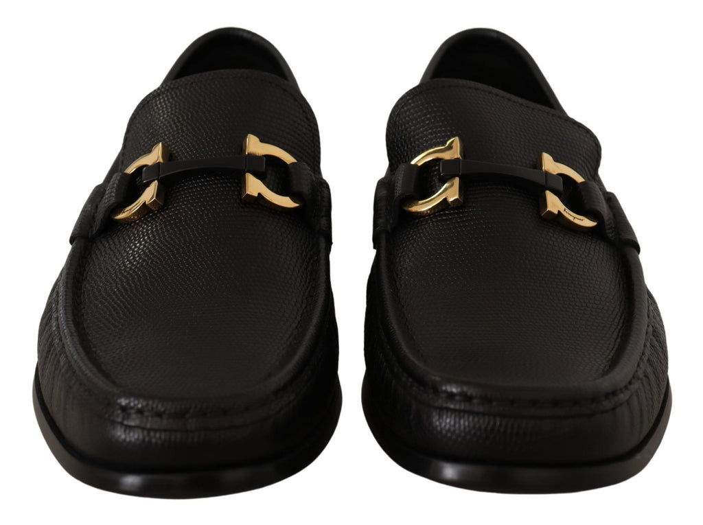 Elegante schwarze Loafer aus Kalbsleder