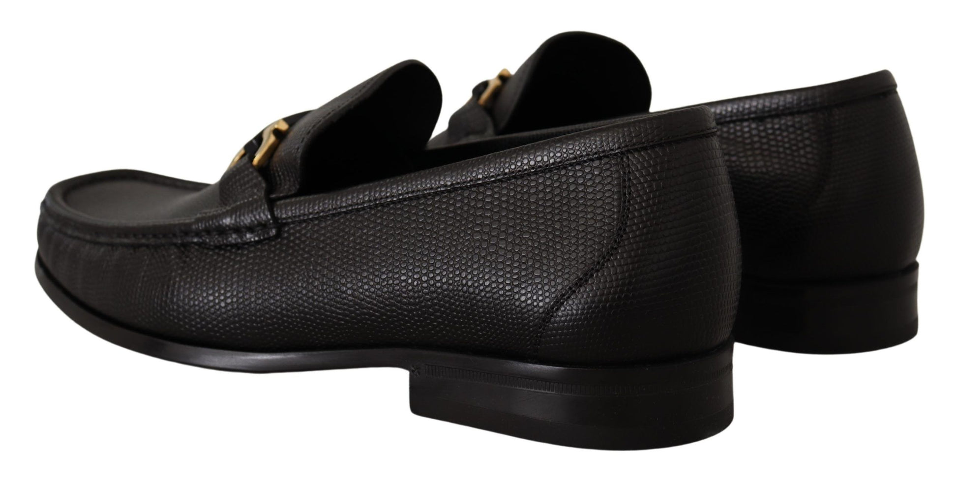 Elegante schwarze Loafer aus Kalbsleder