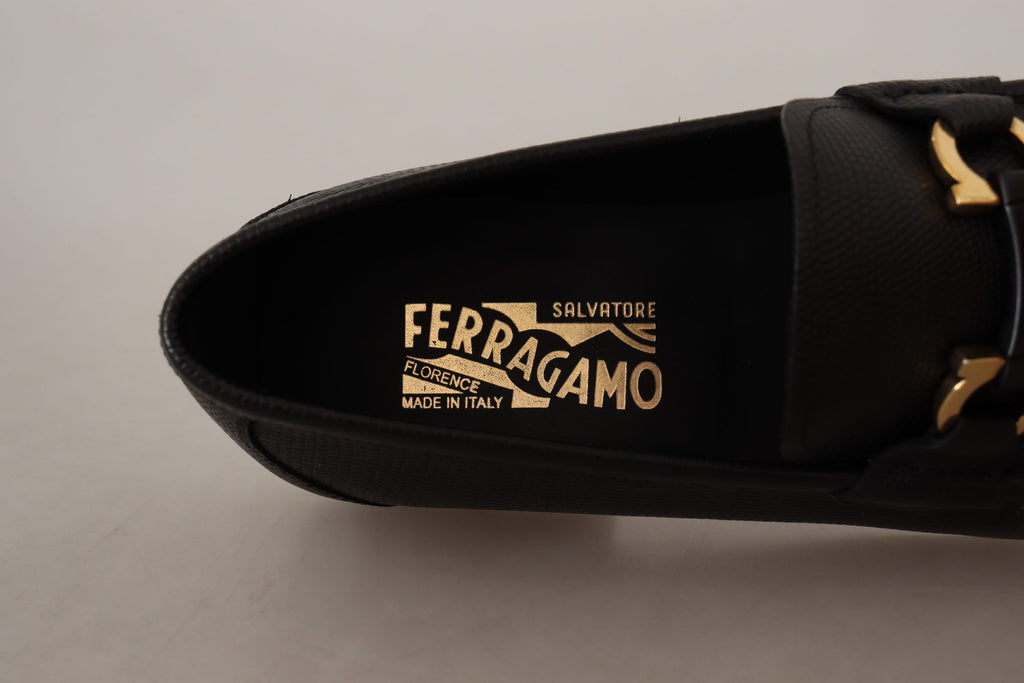 Elegante schwarze Loafer aus Kalbsleder